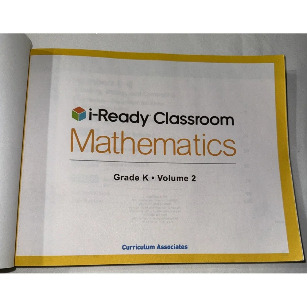 Ready Classroom‎ Math Book Grade K Volume 2 only Homeschool Workbook